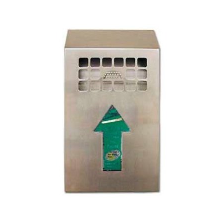 NO BUTTS BIN CO.. Wall Mount Bin Outdoor Ashtray Stainless Steel NBB01